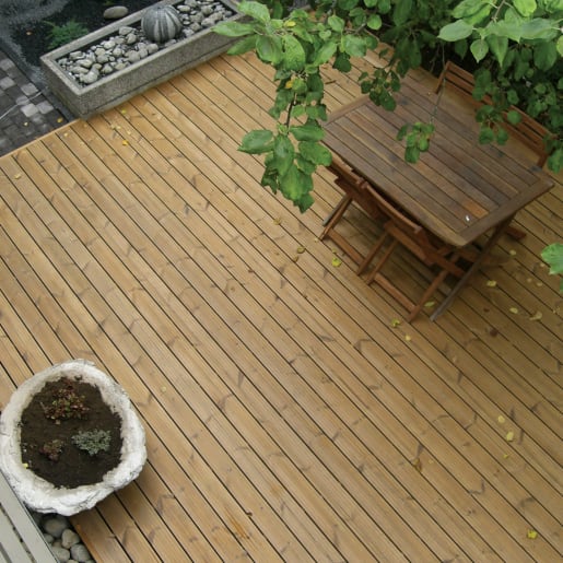 Redwood Treated Decking PEFC 4800 x 125 x 38mm (Act Size 117.5 x 32)