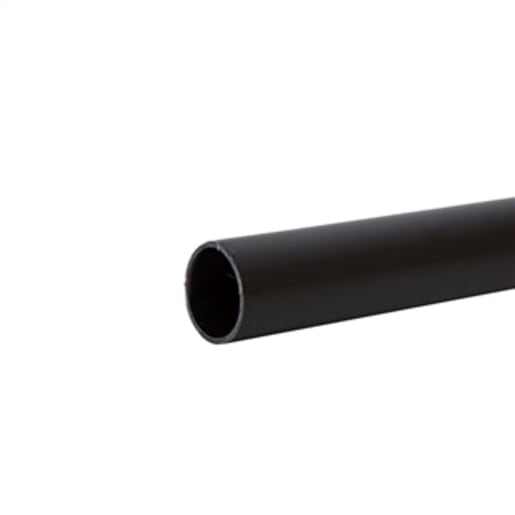 Polypipe Solvent Weld Waste Pipe 3m x 50mm Black