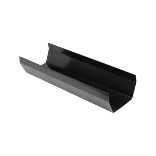 Polypipe Rainwater Square Gutter 4m x 112mm Black