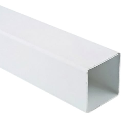 Polypipe Rainwater Square Downpipe 2.5m x 65mm White