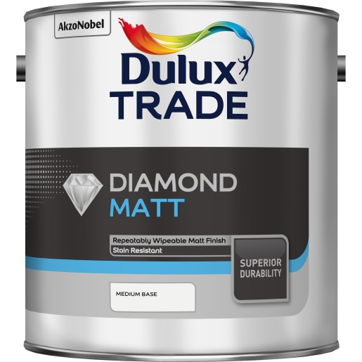 Dulux Trade Diamond Matt Paint 2.5L Medium Base