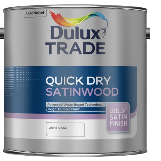 Dulux Trade Quick Dry Satinwood Paint 2.5L Light Base