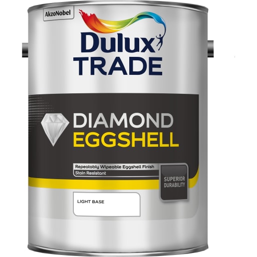 Dulux Trade Diamond Eggshell Paint 5L Light Base