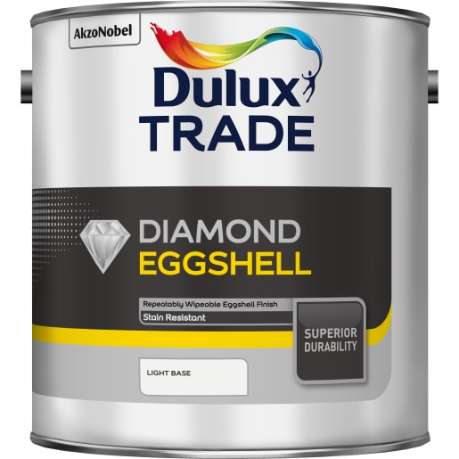 Dulux Trade Diamond Eggshell Paint 2.5L Light Base
