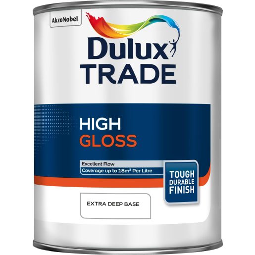 Dulux Trade High Gloss Paint 1L Extra Deep Base