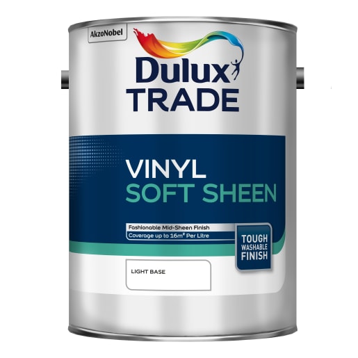 Dulux Trade Vinyl Soft Sheen Paint 5L Light Base