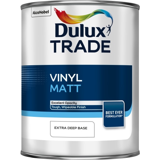 Dulux Trade Vinyl Matt Paint 1L Extra Deep Base