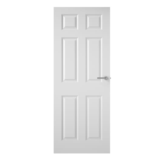 Premdor Internal 6 Panel Smooth White Primed Door 1981 x 762 x 35mm