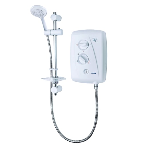 Triton T80Z Fast-fit Electric Shower  8.5kW White