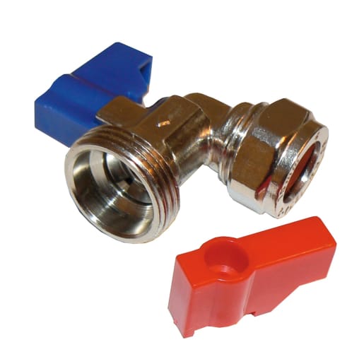 Altech Angled Washing Machine Valve 15mm x 0.75