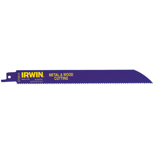 Irwin Sabre Saw Blade Metal and Wood Cutting 200mm Pack of 5