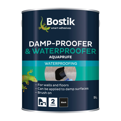 Bostik Cementone Flexible Damp Proofer and Waterproofer 5L Black