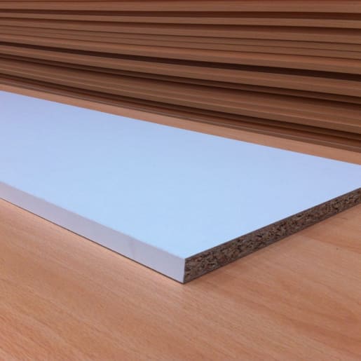 Alexander Cleghorn Melamine Faced Chipboard 2440 x 381 x 15mm White