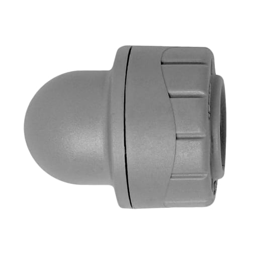 PolyPlumb PB1922 Socket Blank End 22mm Grey
