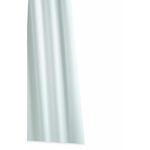 Alterna High Performance Textile Shower Curtain 1800 x 1800mm White
