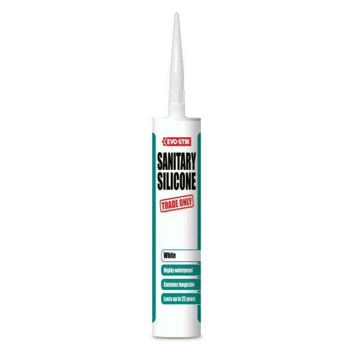 Evo-Stik Sanitary Silicone Sealant 290ml White