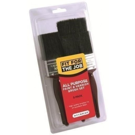 Fit For The Job All Purpose Paintbrush Set of 5