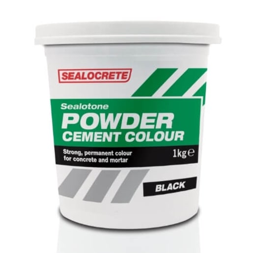 Sealocrete Sealotone Powder Cement Colour 1kg Black Pack of 6
