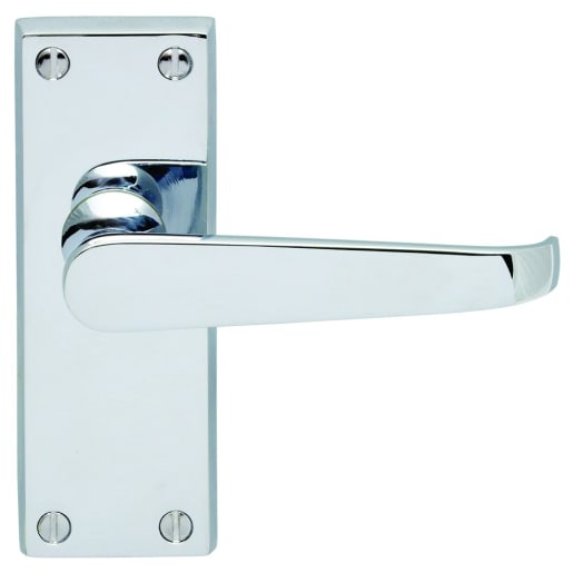 Carlisle Brass Victorian Lever Latch Handle Contract Polished Chrome