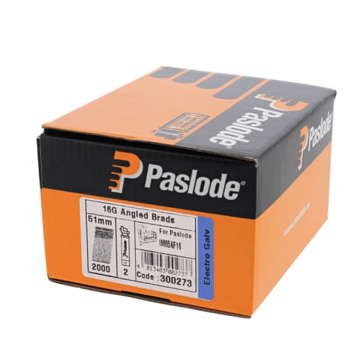Paslode Angled Brad Fuel Pack & Nails for F16 x 51mm