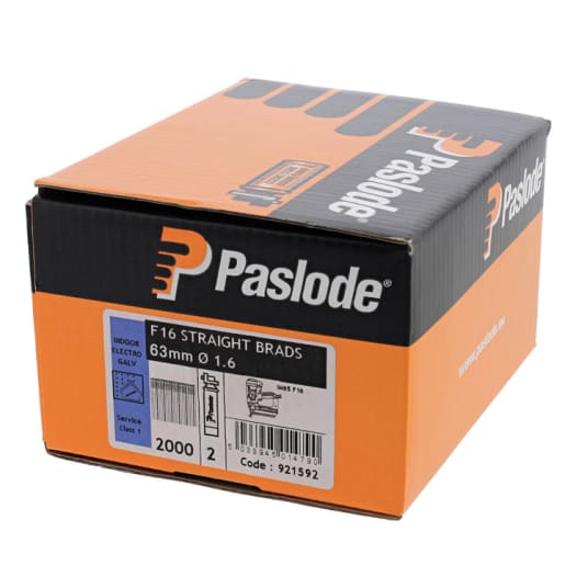 Paslode Straight Brad Fuel Pack & Nails F16 x 63mm
