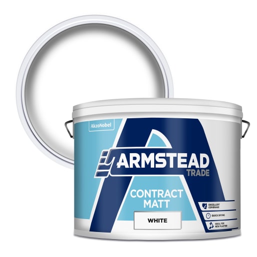 Armstead Trade Contract Matt Emulsion Paint 10L White