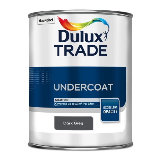 Dulux Trade Undercoat Paint 1L Dark Grey