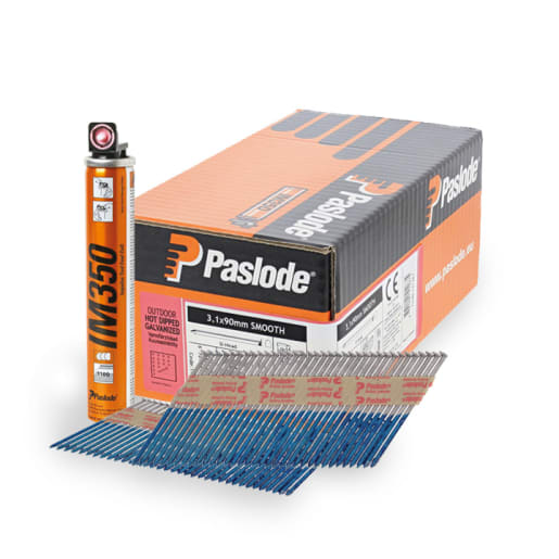 Paslode Ring Hot Dip Galvanised Nail Fuel Pack 75 x 3.1mm for IM350